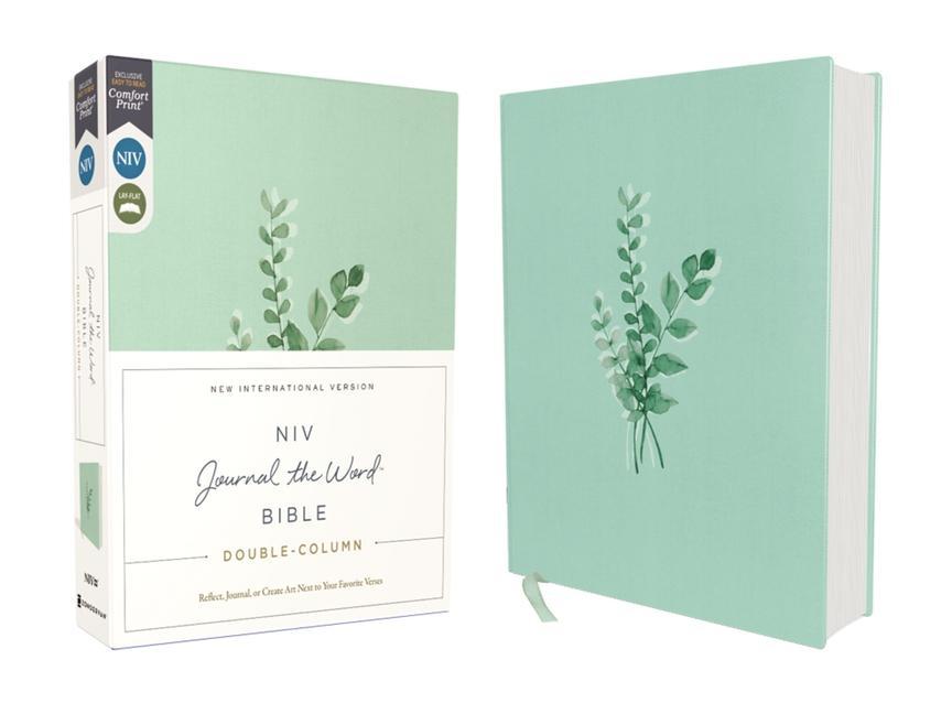 Cover: 9780310455264 | Niv, Journal the Word Bible, Double-Column, Cloth Over Board, Teal,...