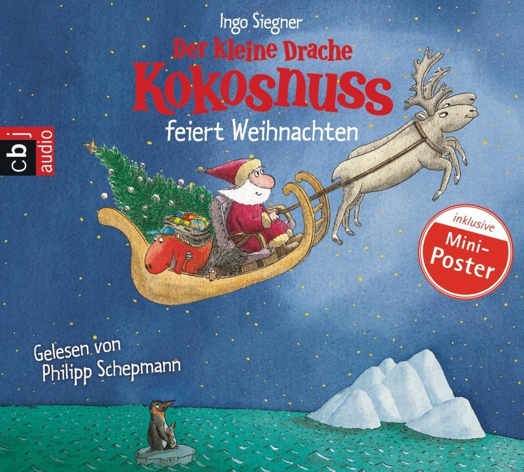 Cover: 9783837103892 | Der kleine Drache Kokosnuss feiert Weihnachten | Ingo Siegner | CD