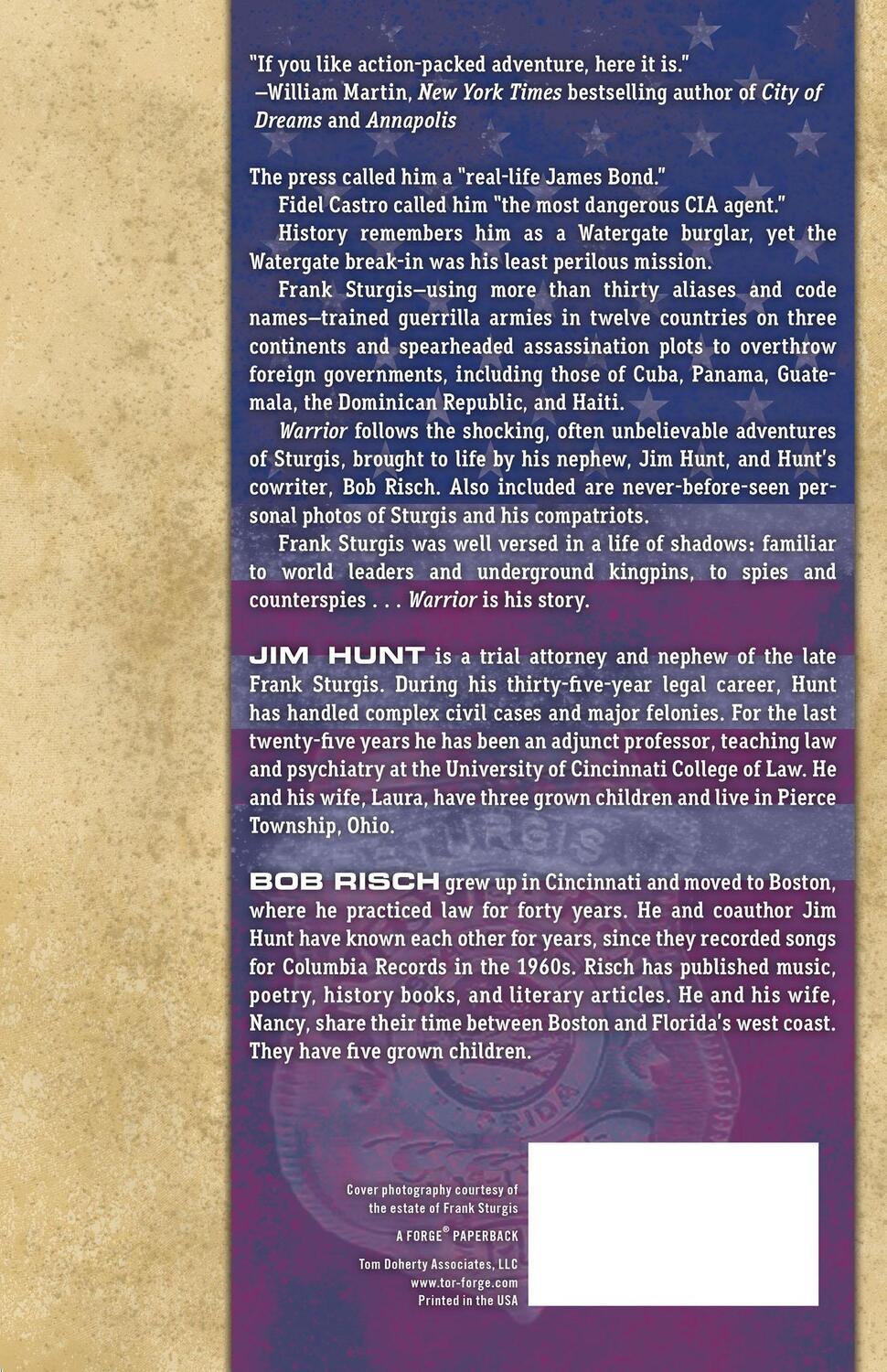 Rückseite: 9780765328649 | Warrior | Jim Hunt (u. a.) | Taschenbuch | Paperback | Englisch | 2012