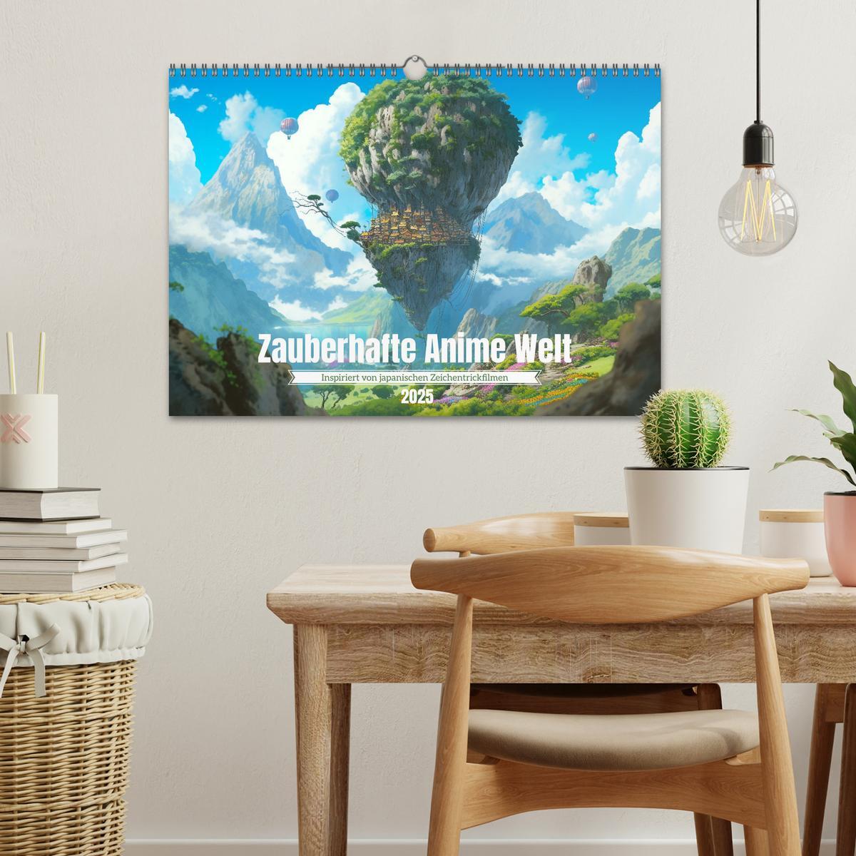 Bild: 9783383907999 | Zauberhafte Anime Welt (Wandkalender 2025 DIN A3 quer), CALVENDO...