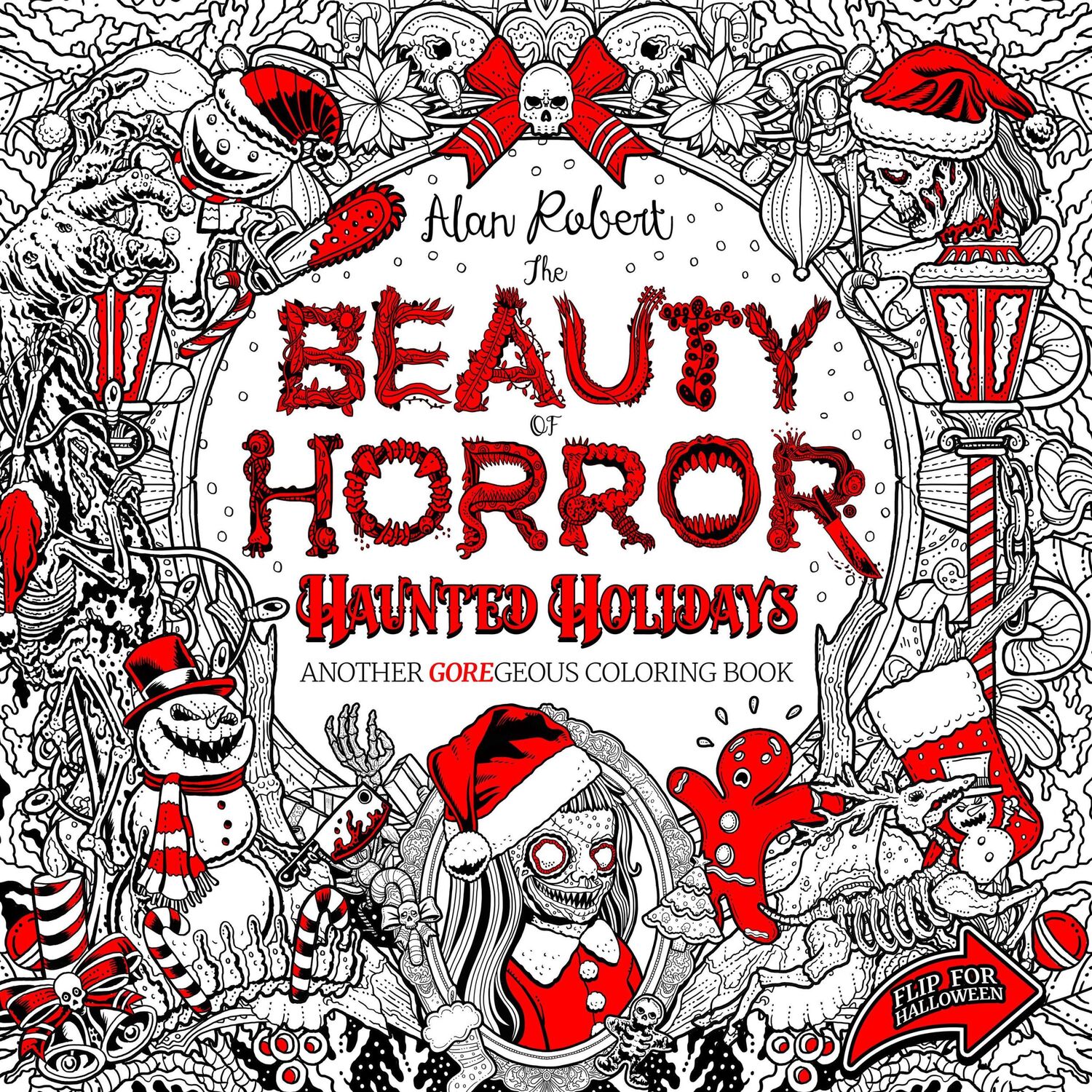 Cover: 9798887241074 | The Beauty of Horror: Haunted Holidays Coloring Book | Alan Robert