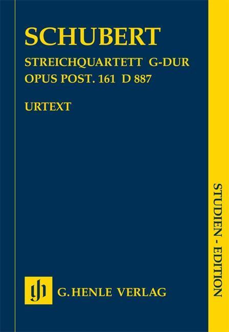 Cover: 9790201898506 | String Quartet In G Major Op. post. 161 D 887 | Egon Voß (u. a.)