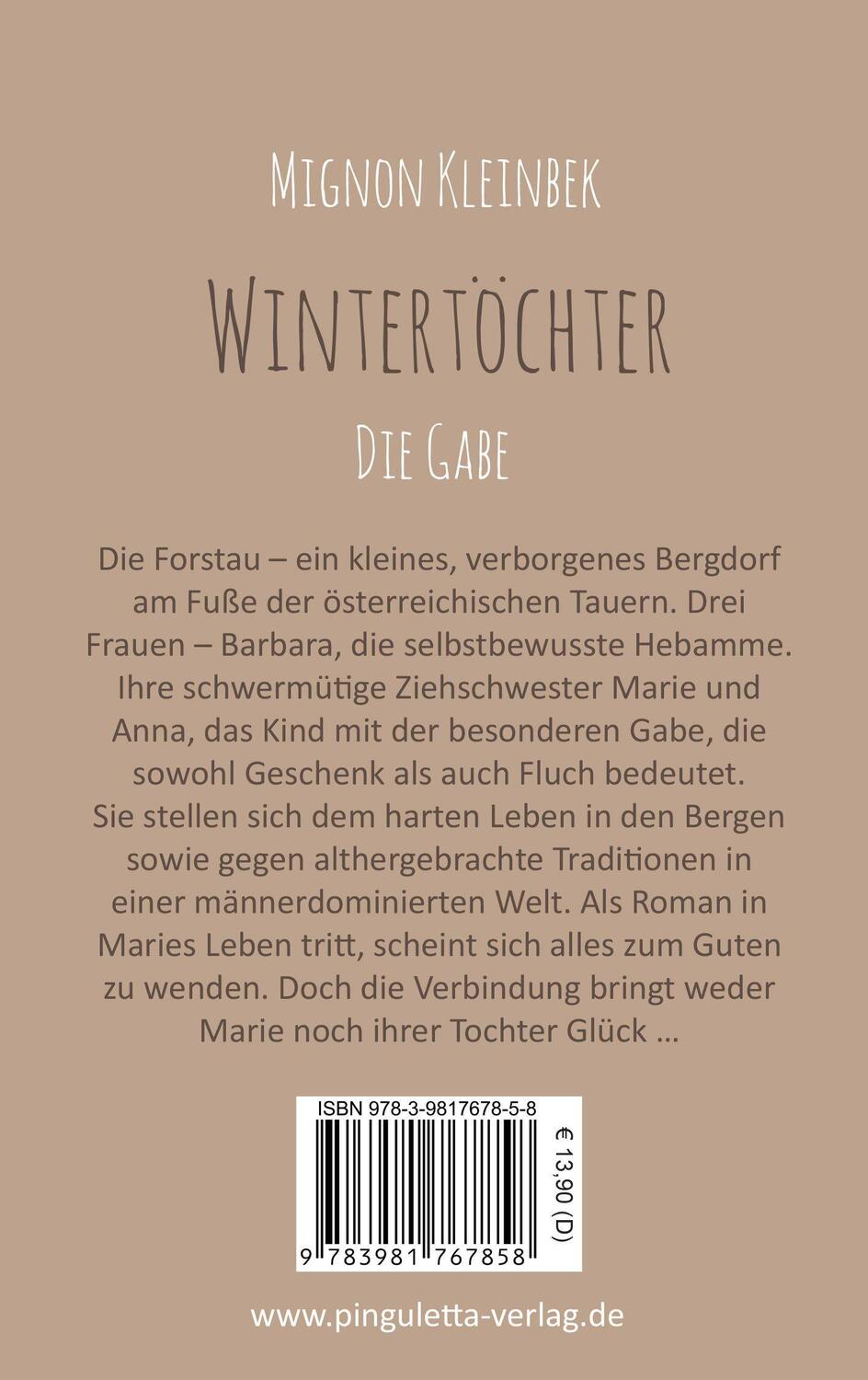 Bild: 9783981767858 | Wintertöchter - Die Gabe | Mignon Kleinbek | Taschenbuch | Deutsch