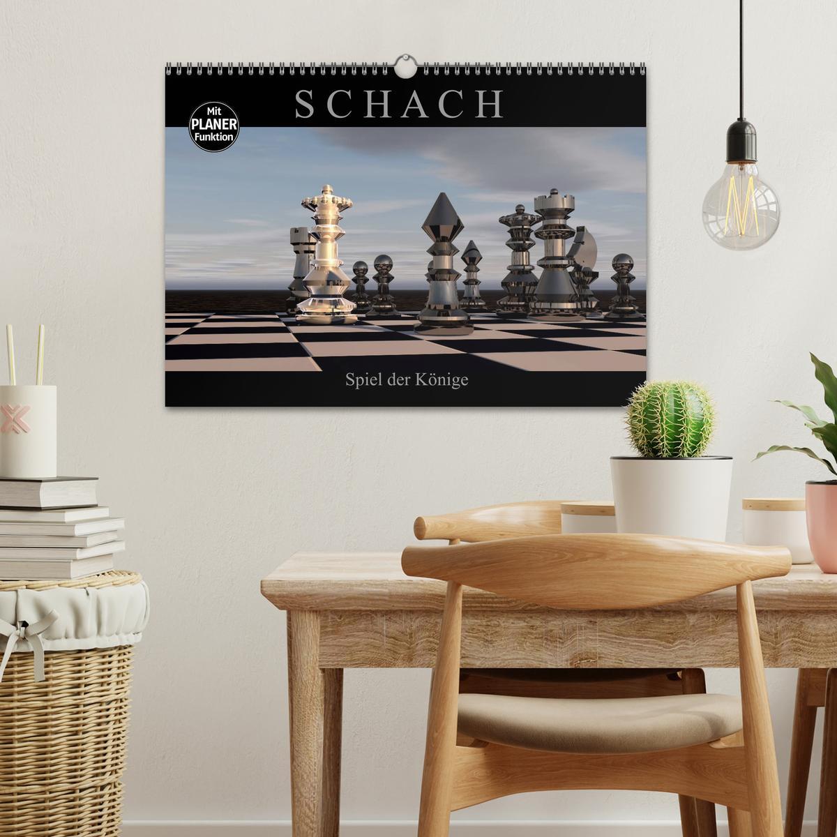 Bild: 9783435394128 | SCHACH - Spiel der Könige (Wandkalender 2025 DIN A3 quer), CALVENDO...