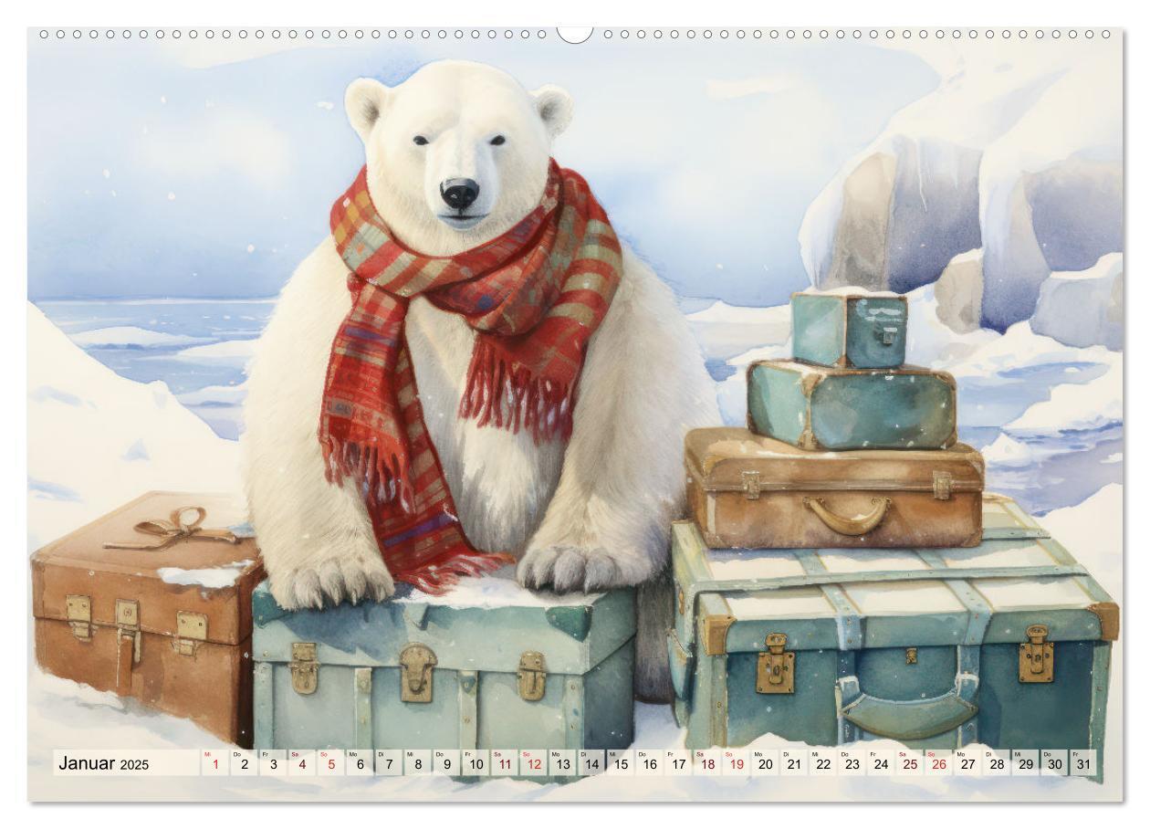 Bild: 9783383781964 | Eisbär Eik auf Europareise (Wandkalender 2025 DIN A2 quer),...