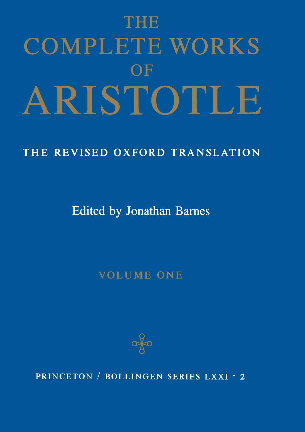 Cover: 9780691016504 | The Complete Works of Aristotle, Volume One | Aristotle | Buch | 1984