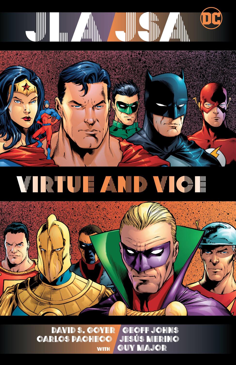Cover: 9781779524102 | Jla/Jsa: Virtue and Vice (New Edition) | Geoff Johns (u. a.) | Buch