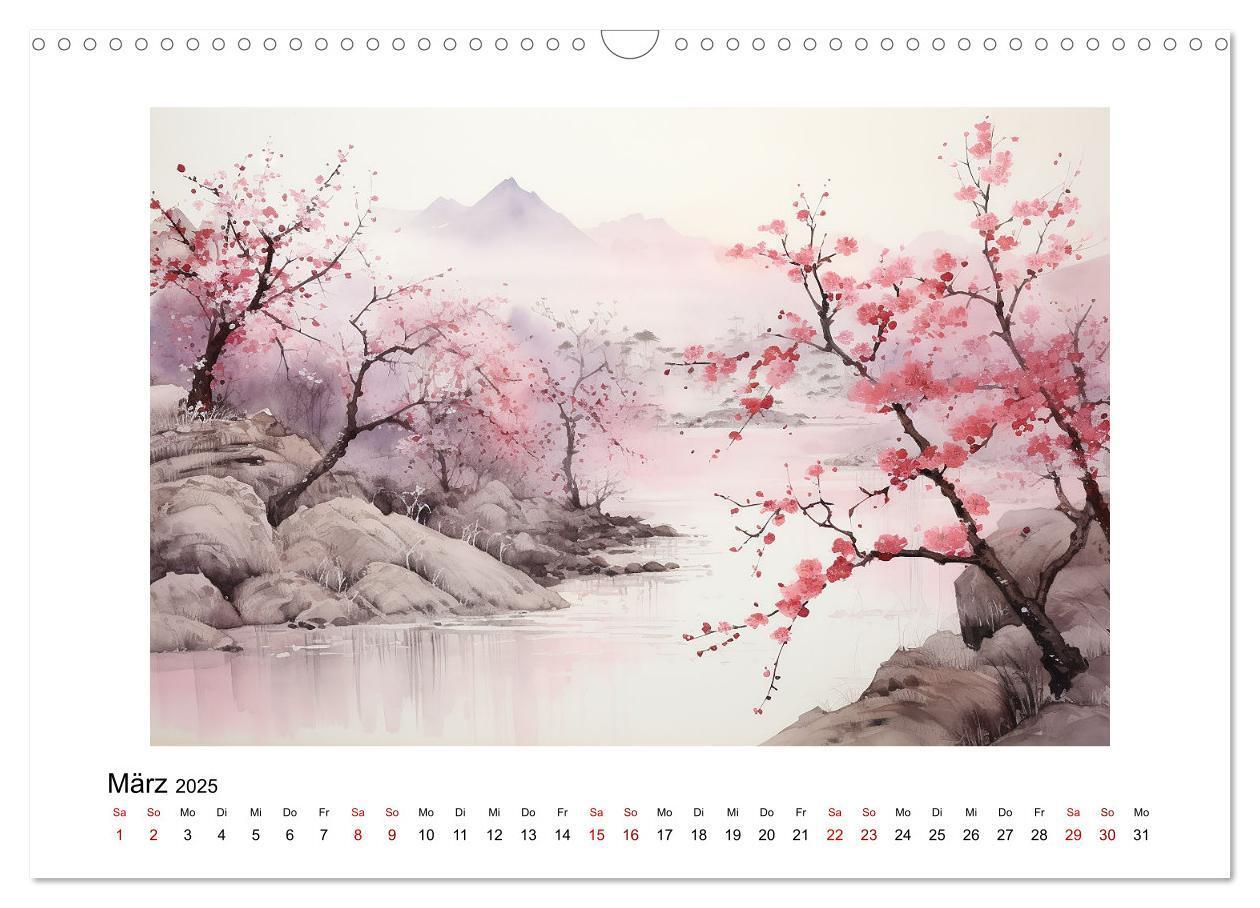 Bild: 9783383794681 | Heiwa - Friedliche Aquarelle im japanischen Stil (Wandkalender 2025...