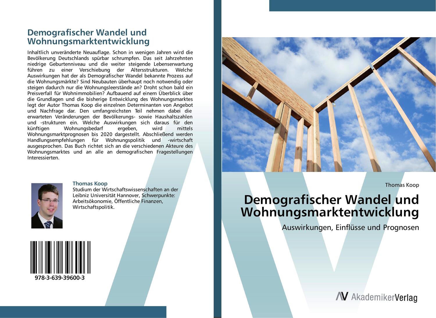 Cover: 9783639396003 | Demografischer Wandel und Wohnungsmarktentwicklung | Thomas Koop