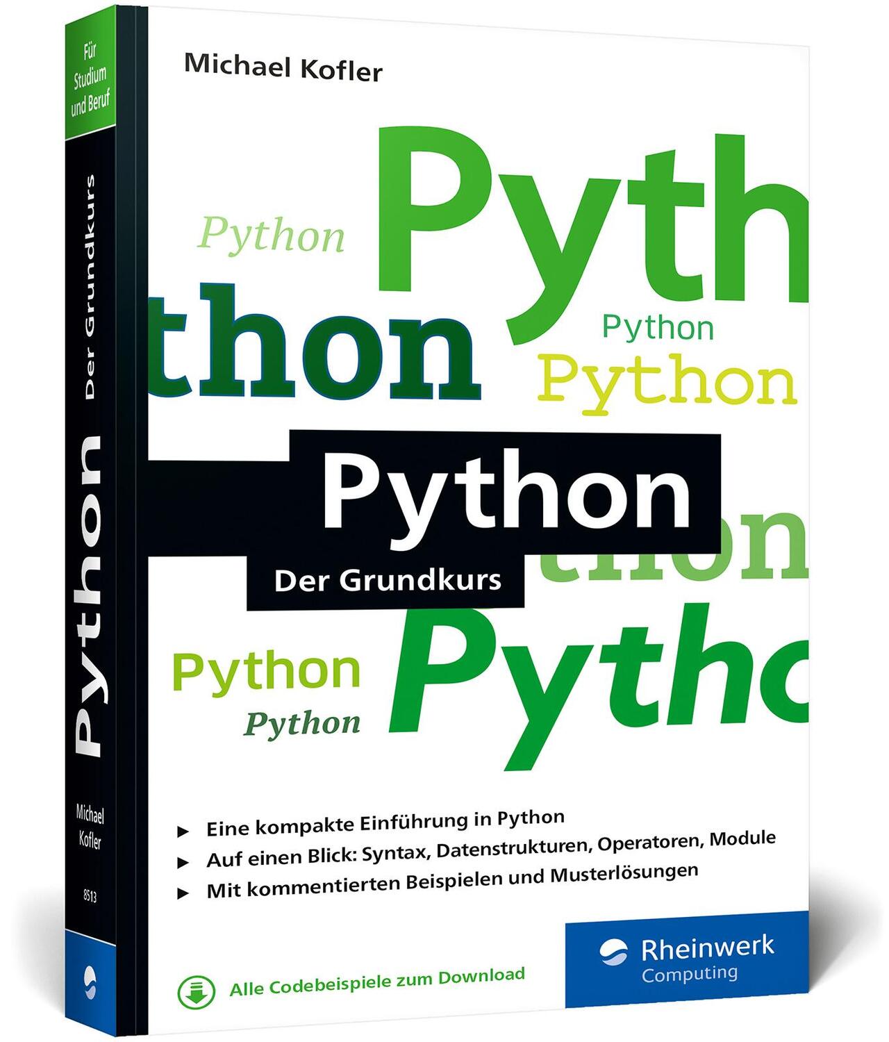 Cover: 9783836285131 | Python | Michael Kofler | Taschenbuch | Rheinwerk Computing | 462 S.