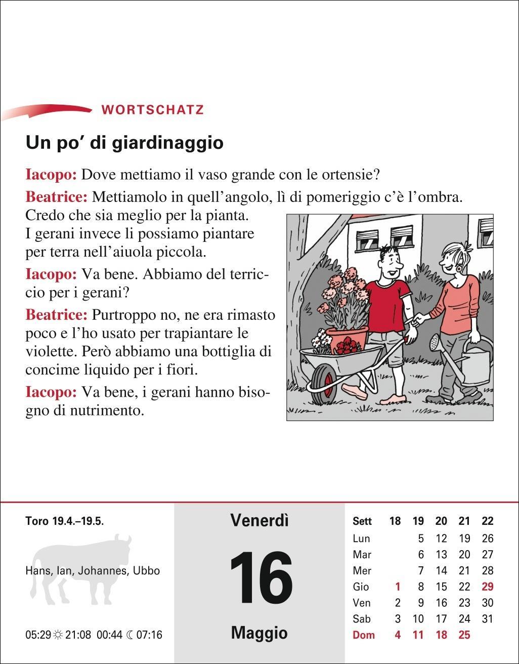 Bild: 9783840033629 | Italienisch Sprachkalender 2025 - Italienisch lernen leicht gemacht...