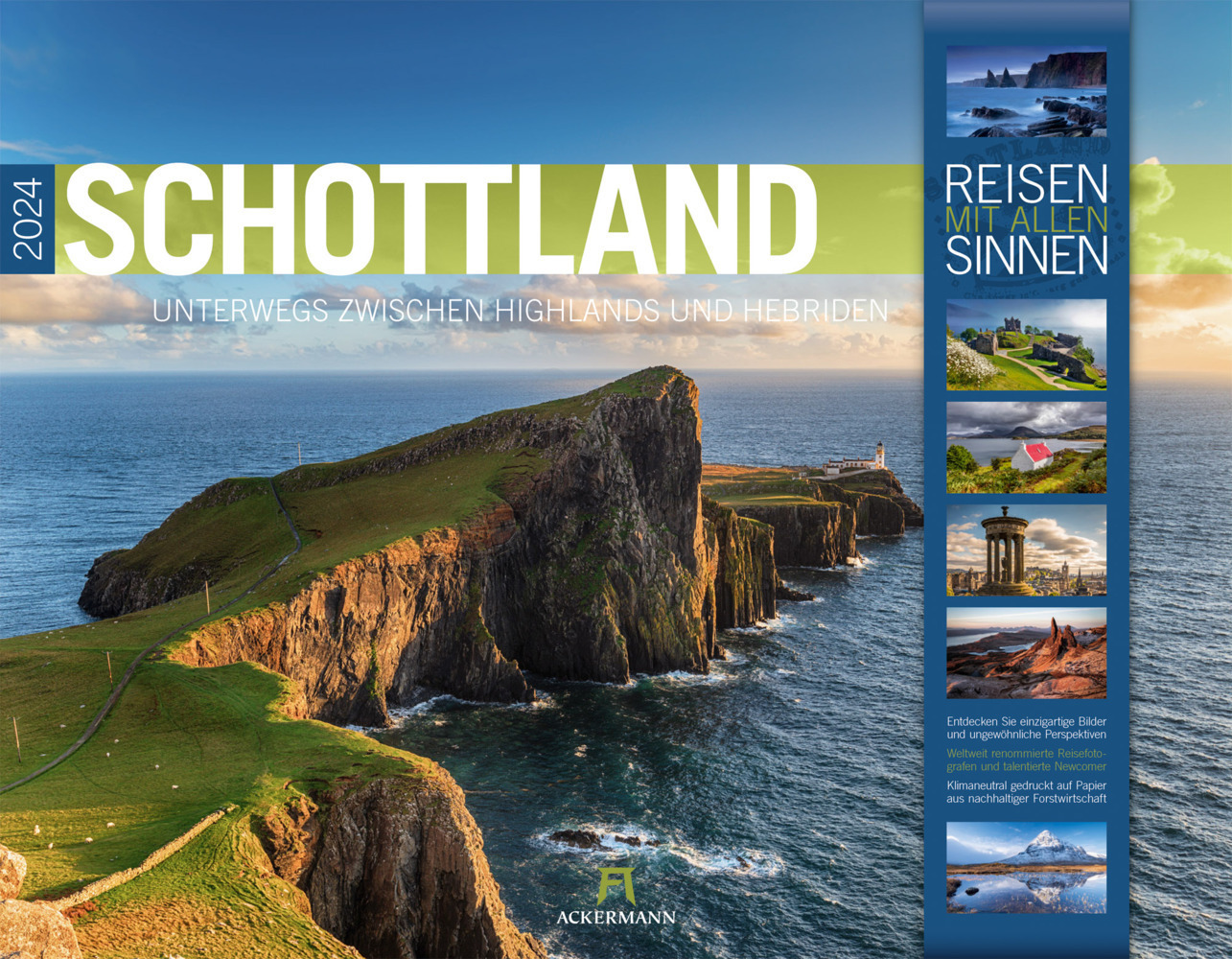 Cover: 9783838424439 | Schottland - Unterwegs zwischen Highlands und Hebriden Kalender 2024