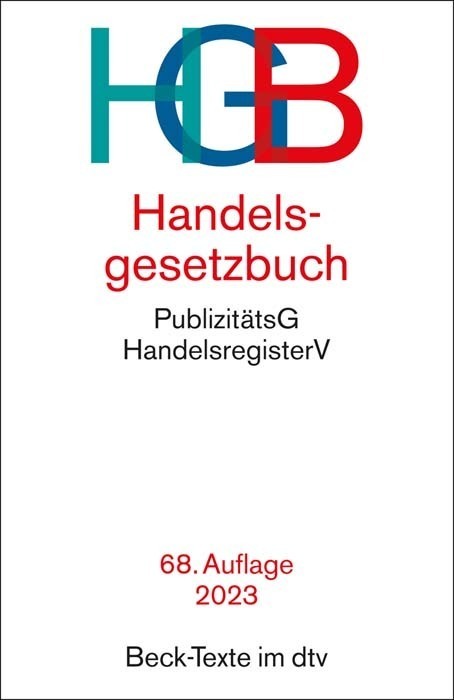 Cover: 9783423531757 | Handelsgesetzbuch HGB | Taschenbuch | 358 S. | Deutsch | 2022 | DTV