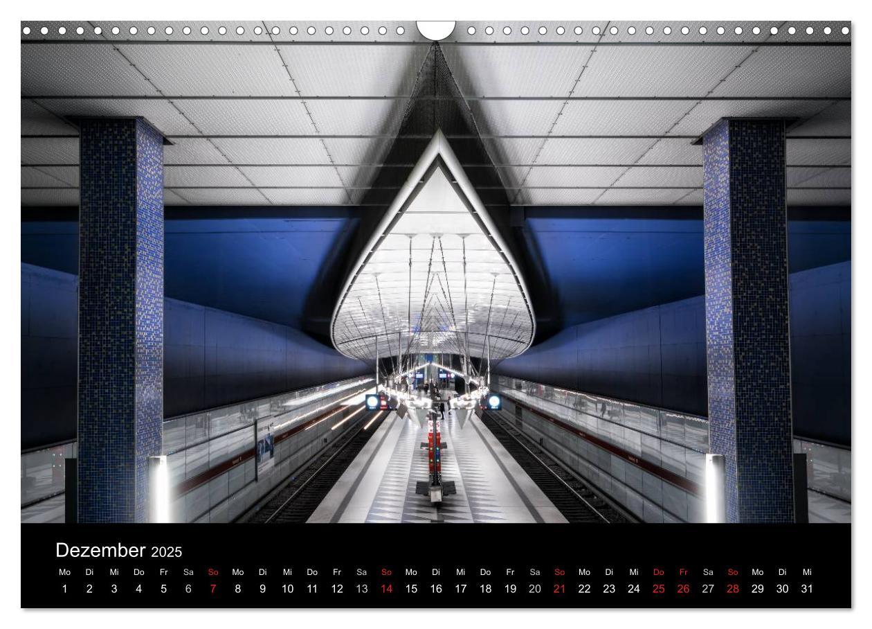 Bild: 9783435490370 | MetroMUC, Stationen im Untergrund Münchens (Wandkalender 2025 DIN...