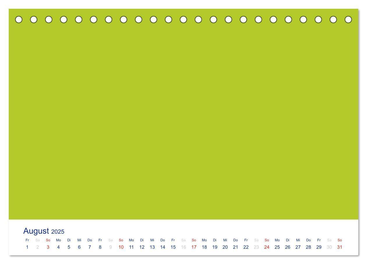 Bild: 9783435588107 | Farbiger Bastelkalender (Tischkalender 2025 DIN A5 quer), CALVENDO...