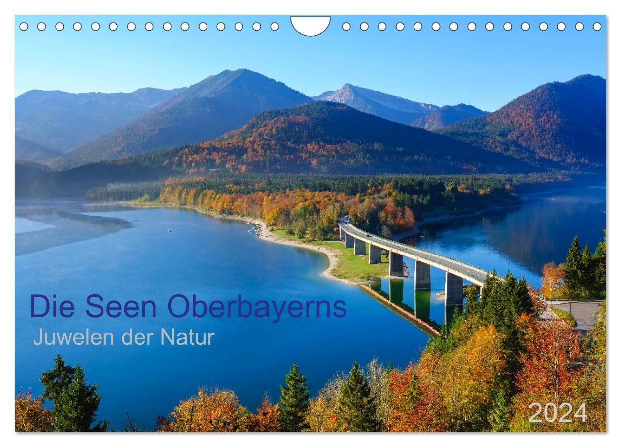 Cover: 9783675846999 | Die Seen Oberbayerns Juwelen der Natur (Wandkalender 2024 DIN A4...
