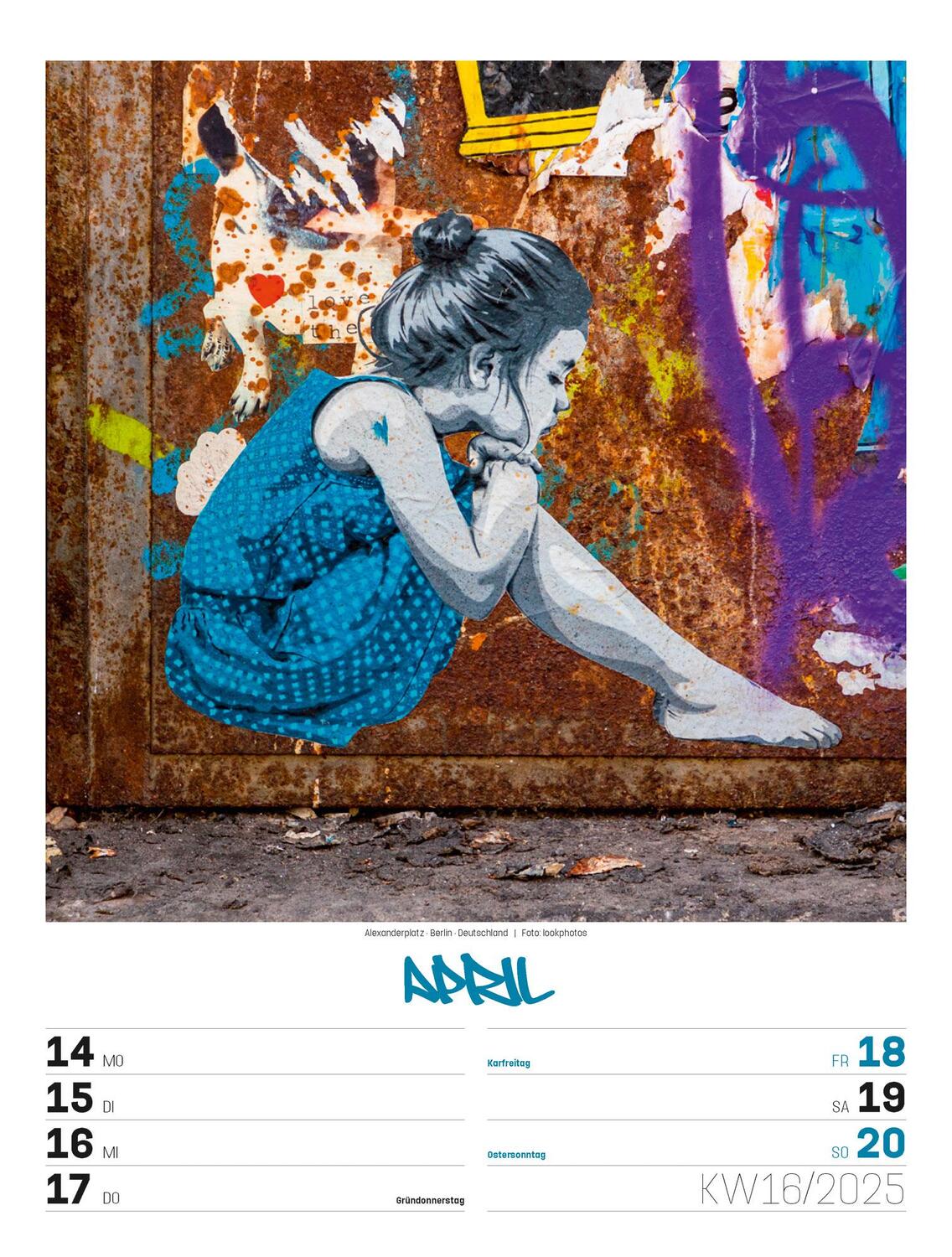 Bild: 9783838435299 | Street Art - Graffiti - Wochenplaner Kalender 2025 | Kunstverlag