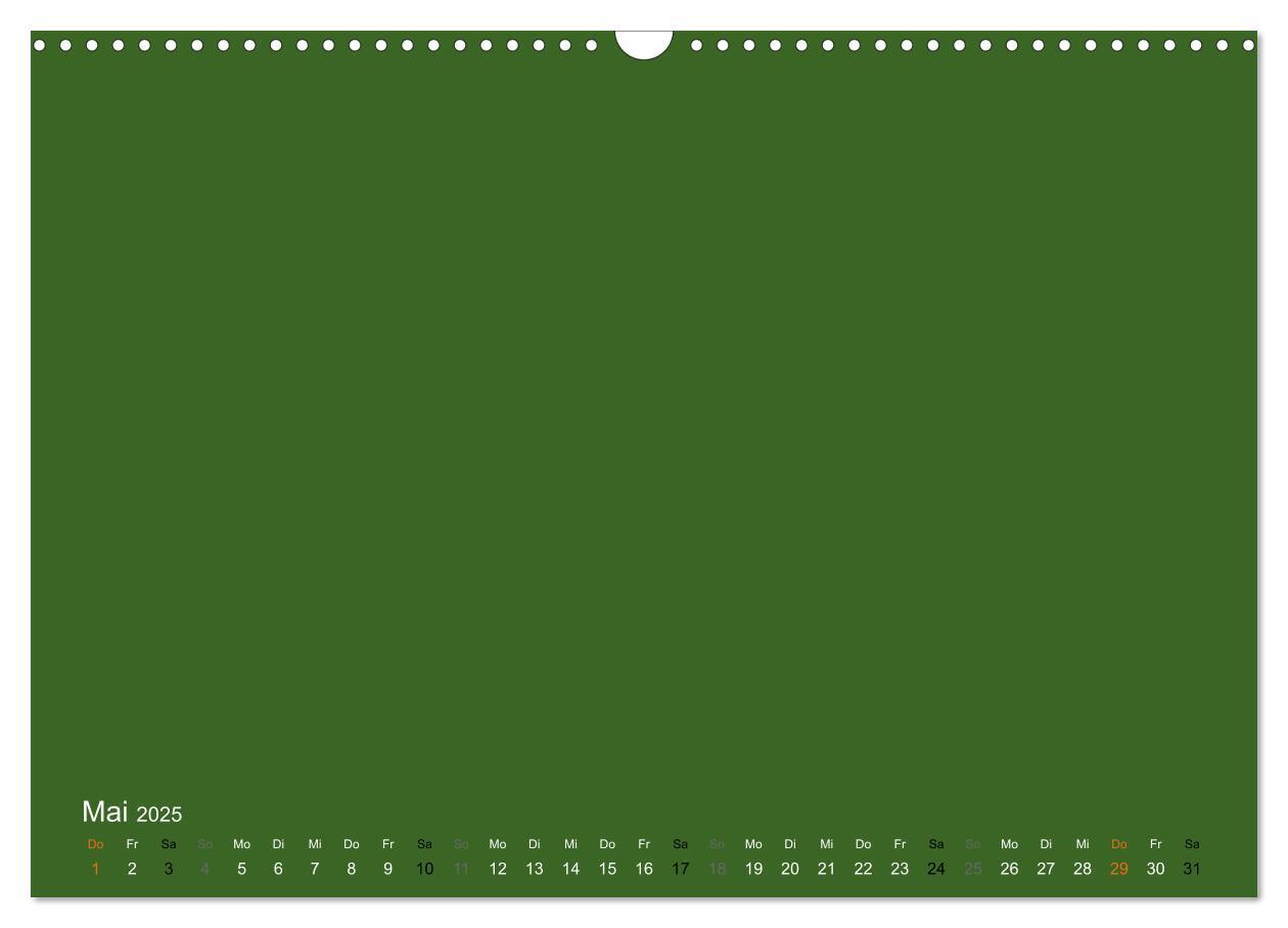 Bild: 9783435770120 | Bastelkalender - dunkel Grün (Wandkalender 2025 DIN A3 quer),...