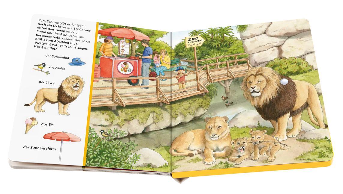 Bild: 9783473438037 | Sachen suchen, Sachen hören: Im Zoo | Frauke Nahrgang | Buch | 12 S.