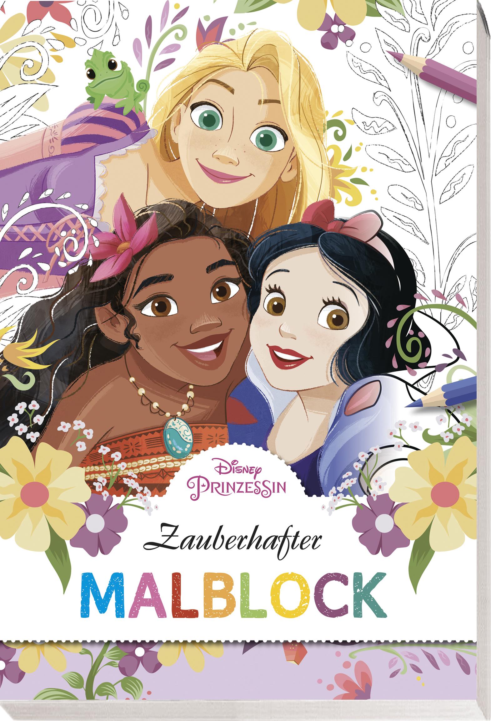 Cover: 9783833243783 | Disney Prinzessin: Zauberhafter Malblock | Disney | Taschenbuch | 2023