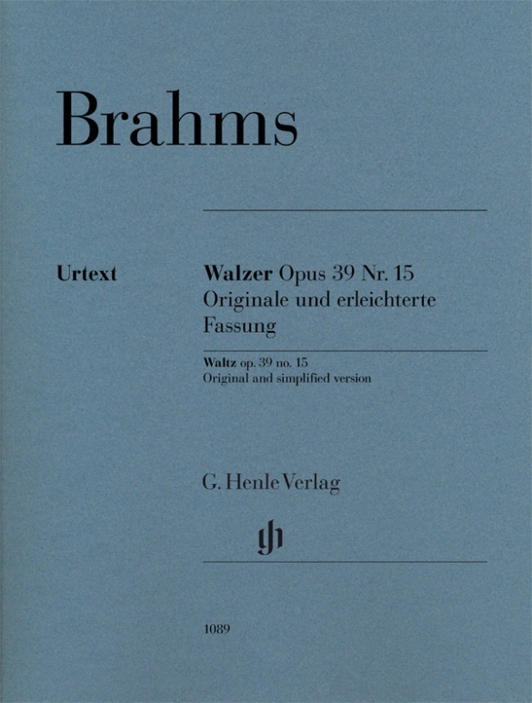 Cover: 9790201810898 | Brahms, Johannes - Walzer op. 39 Nr. 15 - Originale und...