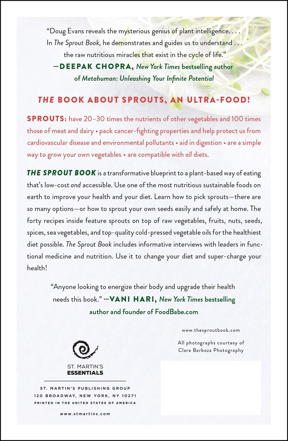 Rückseite: 9781250226174 | The Sprout Book: Tap Into the Power of the Planet's Most Nutritious...