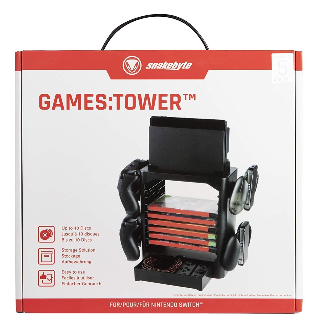 Cover: 4039621912863 | snakebyte GAMES:TOWER für Nintendo Switch - Aufbewahrung und Halterung