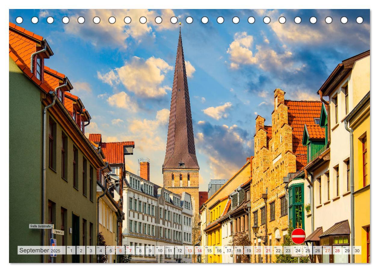 Bild: 9783435238644 | Rostock Impressionen (Tischkalender 2025 DIN A5 quer), CALVENDO...