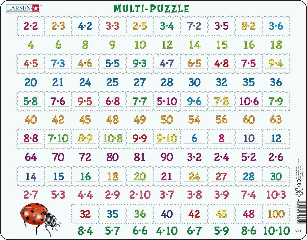 Cover: 7023852115190 | Multiplikation (Kinderpuzzle) | Spiel | Unbestimmt | 2021 | Larsen