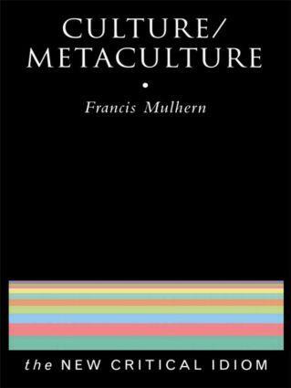 Cover: 9780415102308 | Culture/Metaculture | Francis Mulhern | Taschenbuch | Englisch | 2000