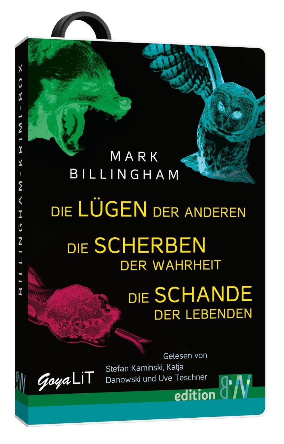 Cover: 9783965000155 | Die Billingham-Krimi-Box. Hörbücher auf USB-Stick | Mark Billingham