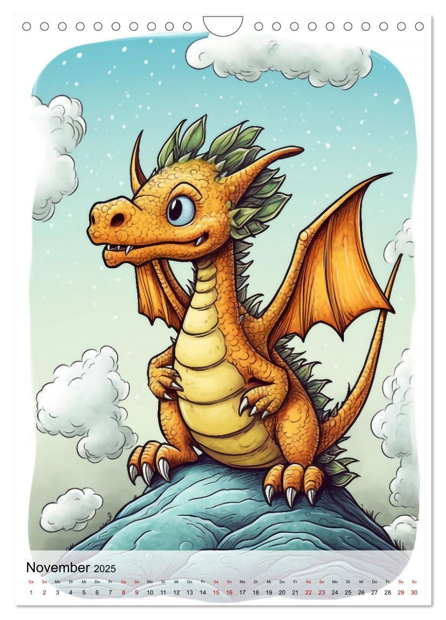 Bild: 9783435869343 | Drachen Kinder (Wandkalender 2025 DIN A4 hoch), CALVENDO...