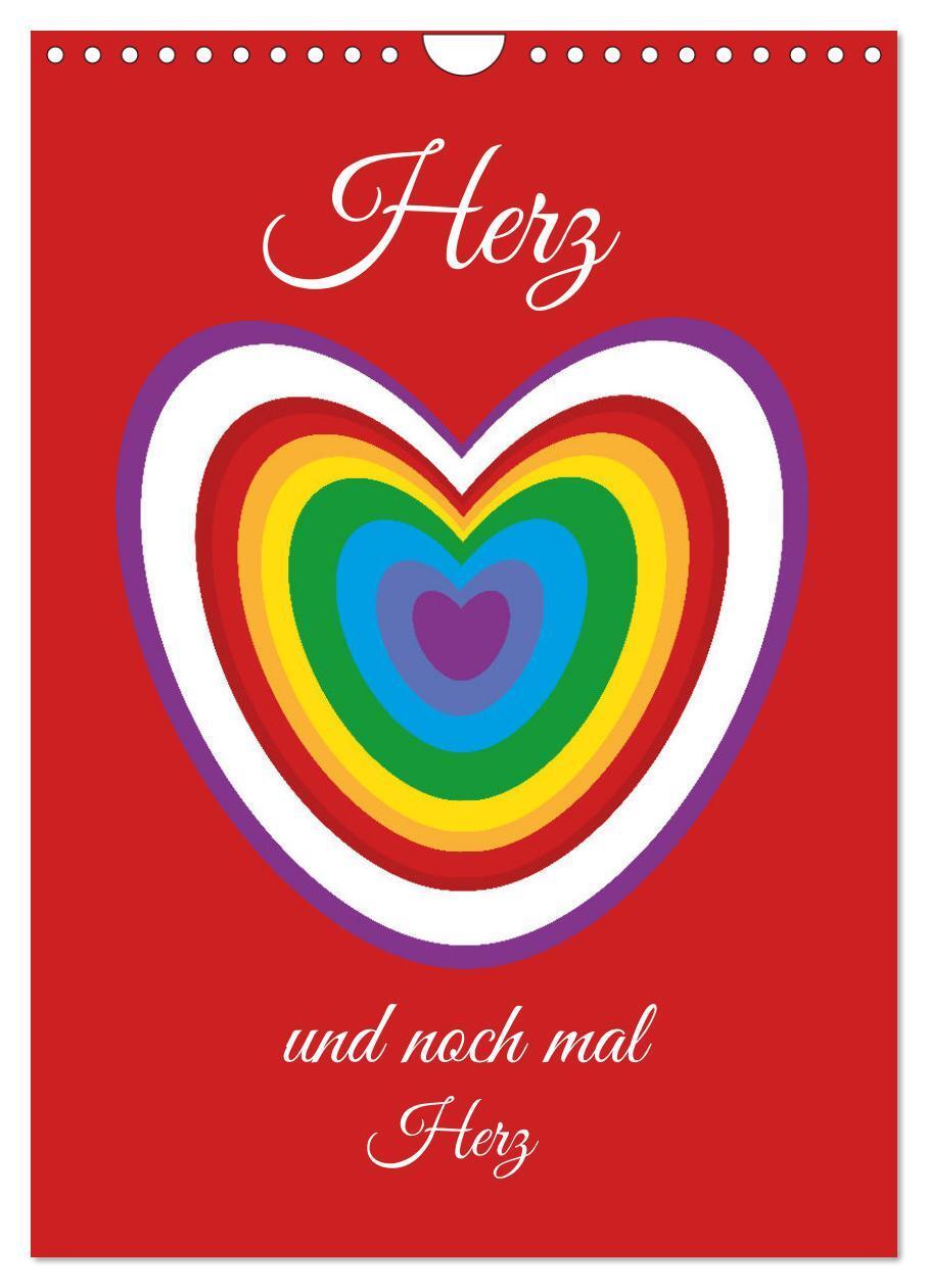 Cover: 9783675426467 | Herz und noch mal Herz (Wandkalender 2024 DIN A4 hoch), CALVENDO...