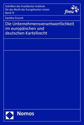 Cover: 9783756005864 | Die Unternehmensverantwortlichkeit im europäischen und deutschen...