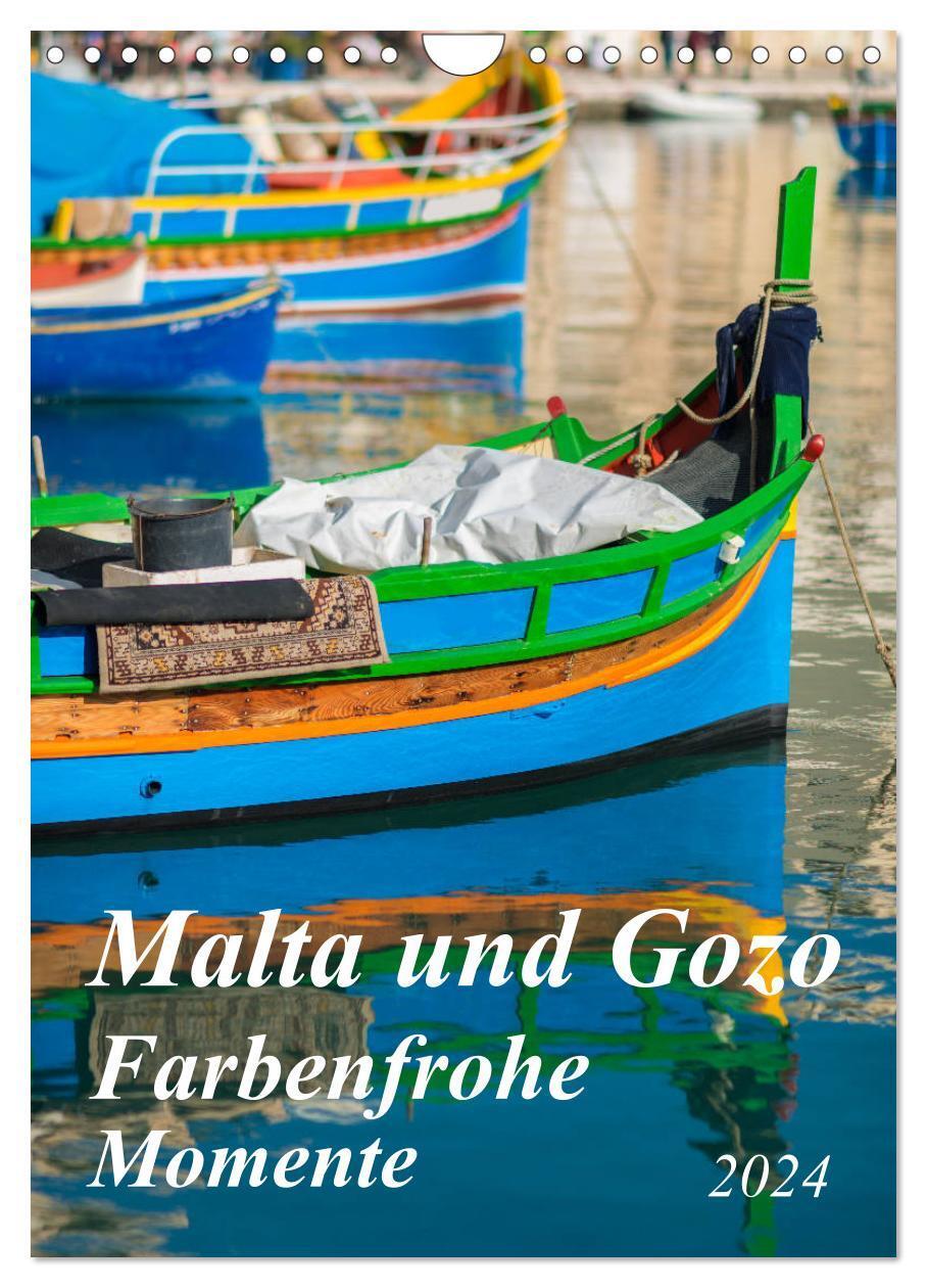 Cover: 9783675744677 | Malta und Gozo - Farbenfrohe Momente (Wandkalender 2024 DIN A4...