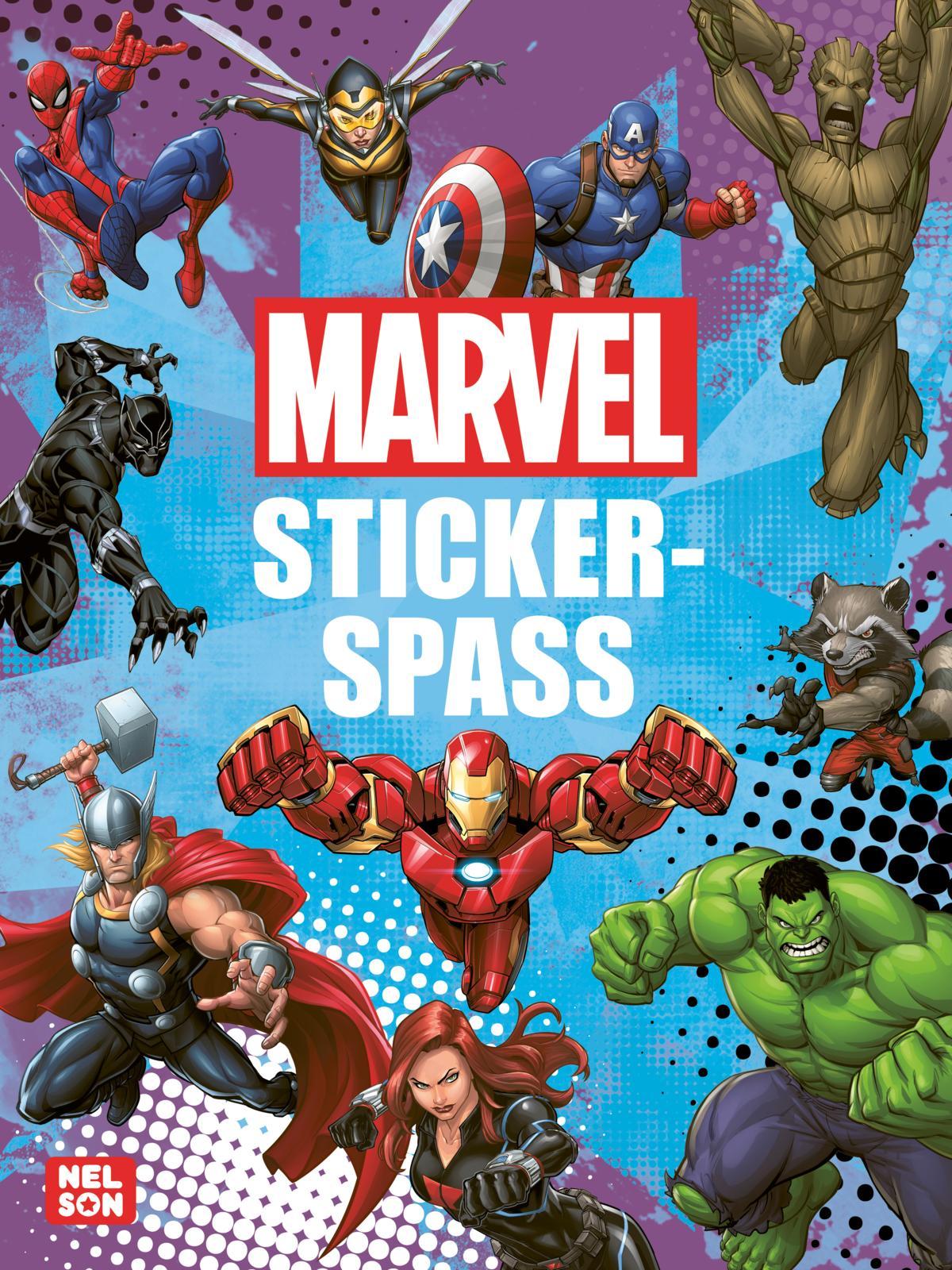 Cover: 9783845126784 | MARVEL: Stickerspaß | Mit coolen Stickern, Rätseln und Ausmalseiten