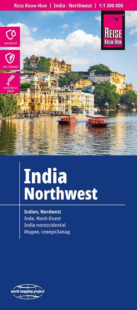 Cover: 9783831774609 | Reise Know-How Landkarte Indien, Nordwest / India, Northwest...