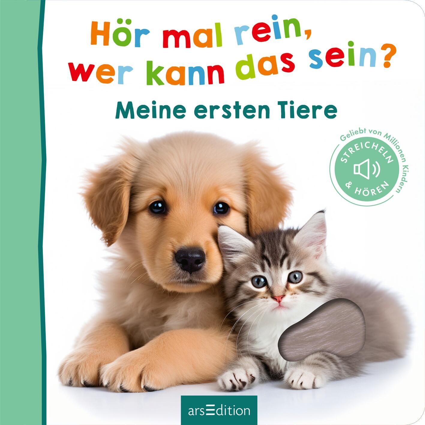 Bild: 9783845859347 | Hör mal rein, wer kann das sein? - Meine ersten Tiere | Buch | 12 S.