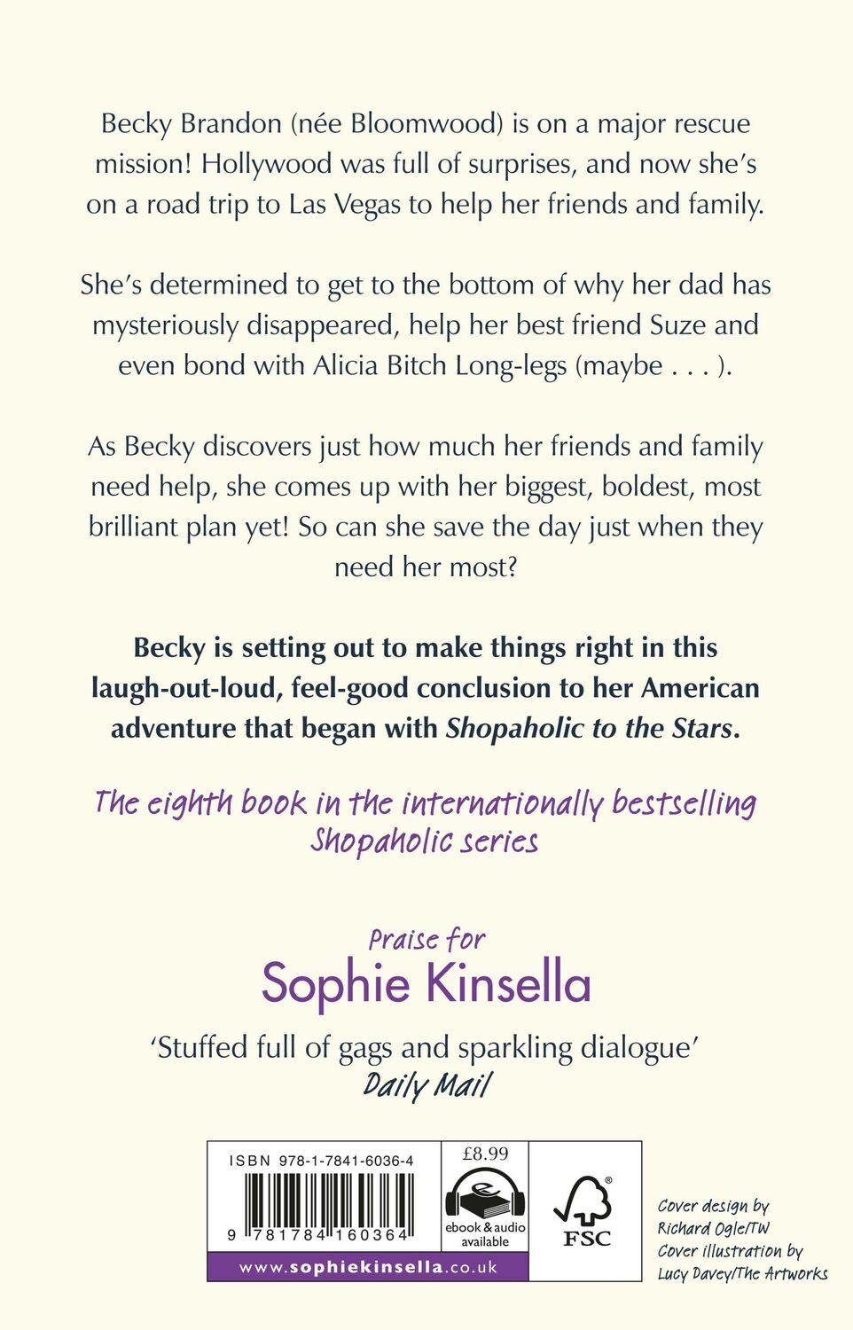 Rückseite: 9781784160364 | Shopaholic to the Rescue | (Shopaholic Book 8) | Sophie Kinsella