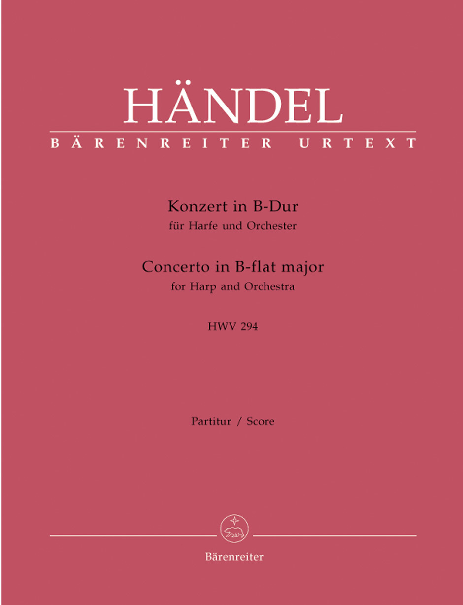 Cover: 9790006520831 | Konzert B-Dur HWV294 für Harfe und Orchester Partitur | HWV 294