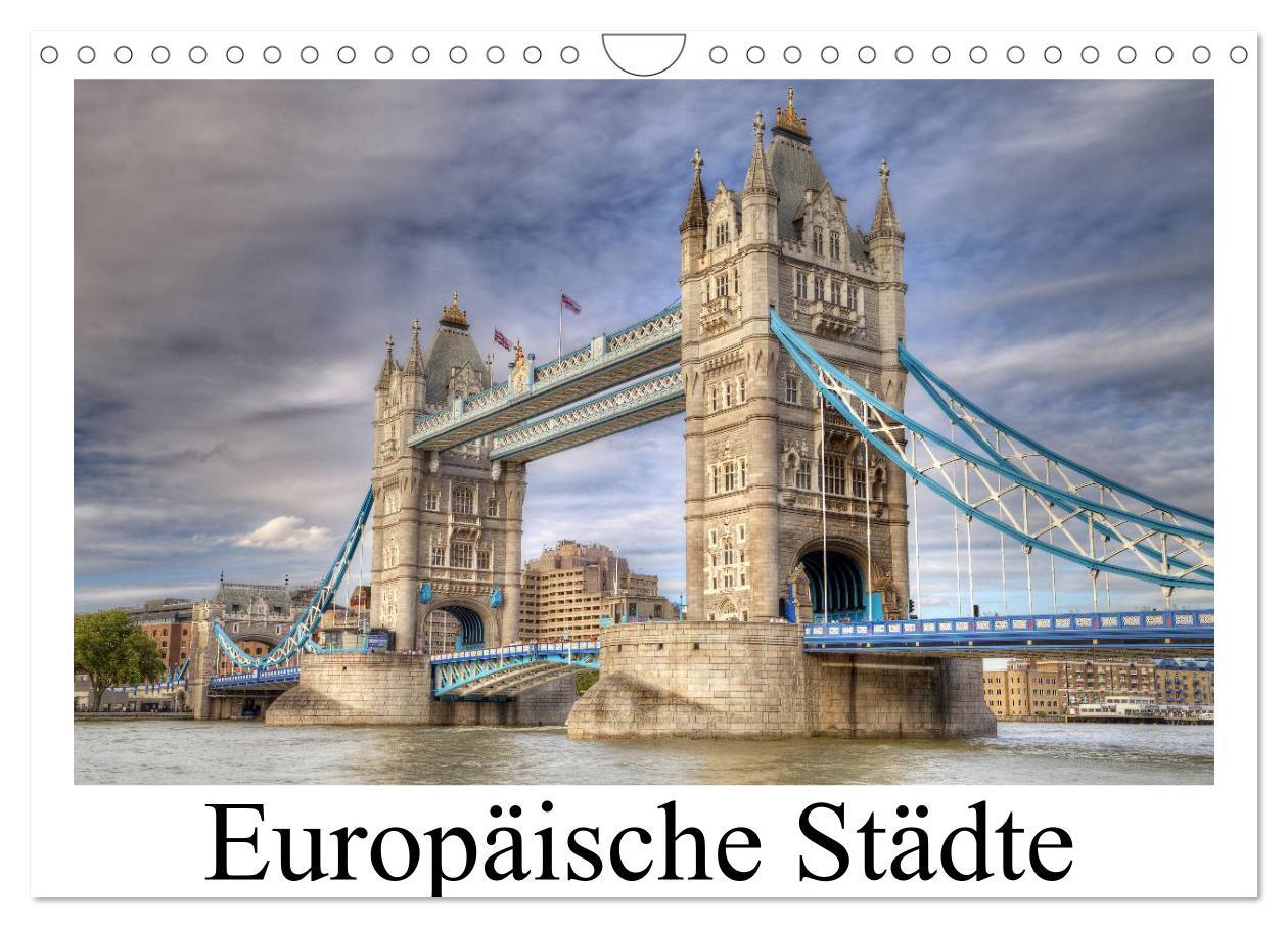 Cover: 9783435711475 | Europäische Städte (Wandkalender 2025 DIN A4 quer), CALVENDO...