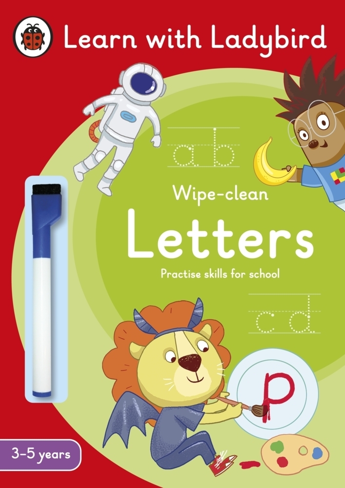 Cover: 9780241515600 | Letters: A Learn with Ladybird Wipe-Clean Activity Book 3-5 years
