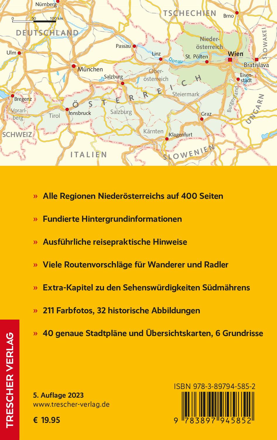 Rückseite: 9783897945852 | TRESCHER Reiseführer Niederösterreich | Gunnar Strunz | Taschenbuch