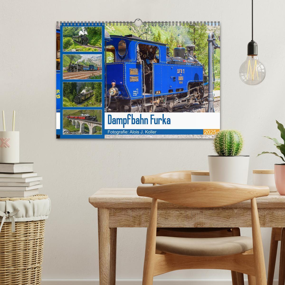 Bild: 9783435427420 | Dampfbahn Furka 2025 (Wandkalender 2025 DIN A3 quer), CALVENDO...