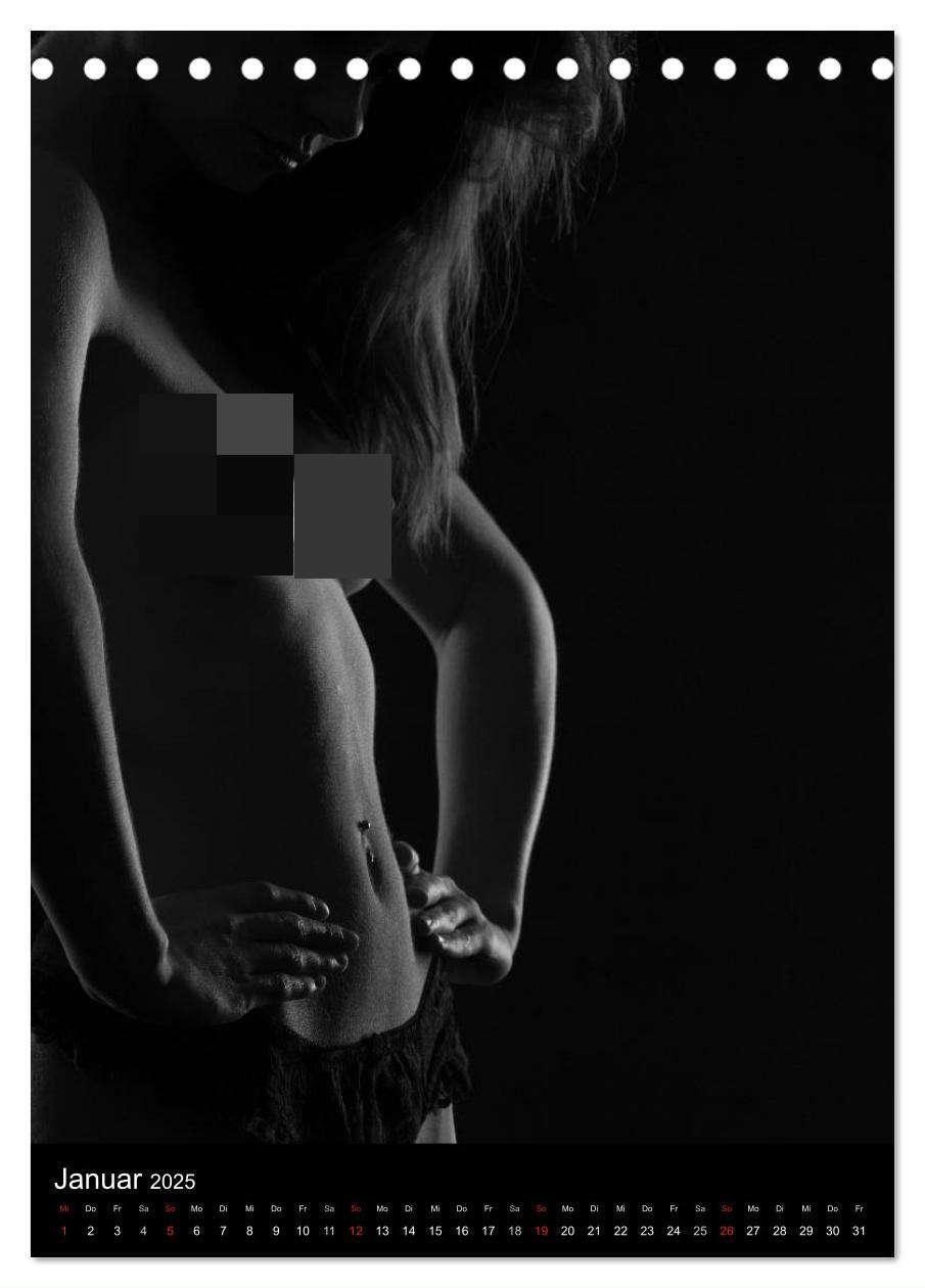 Bild: 9783457079911 | Erotische Silhouetten / CH-Version (Tischkalender 2025 DIN A5...