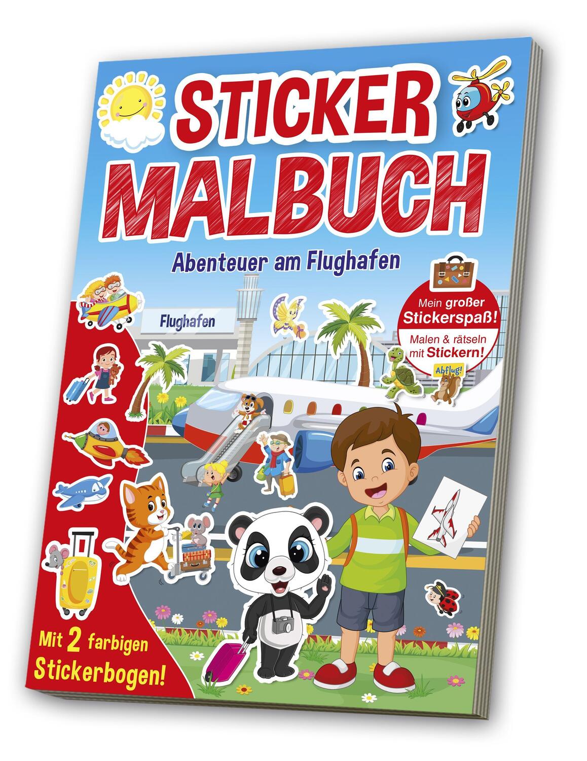 Cover: 4019393987986 | Mal- & Stickerbuch: Flughafen | Broschüre | Deutsch | 2022
