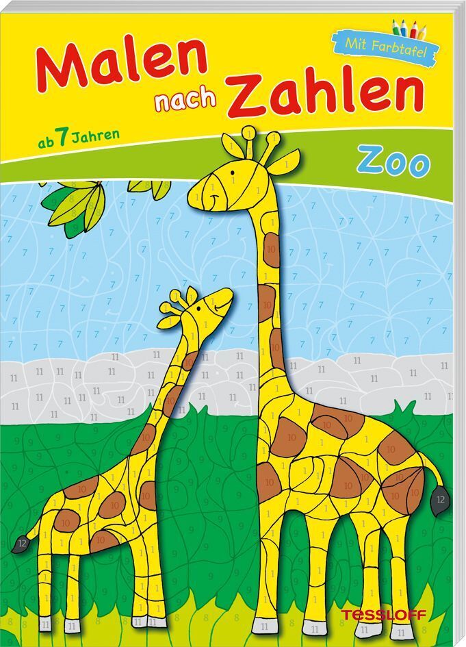 Cover: 9783788637712 | Malen nach Zahlen Zoo. Ab 7 Jahren | Ausmalen, Zahlen und Zählen üben