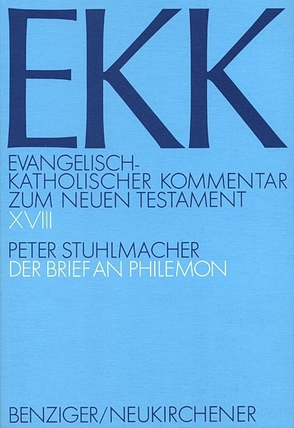 Cover: 9783545231016 | Der Brief an Philemon | Peter Stuhlmacher | Patmos Verlag