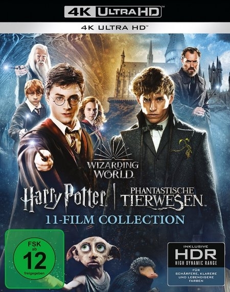 Cover: 5051890337412 | Wizarding World | 4K Ultra HD Blu-ray / 11-Film Collection | 2024