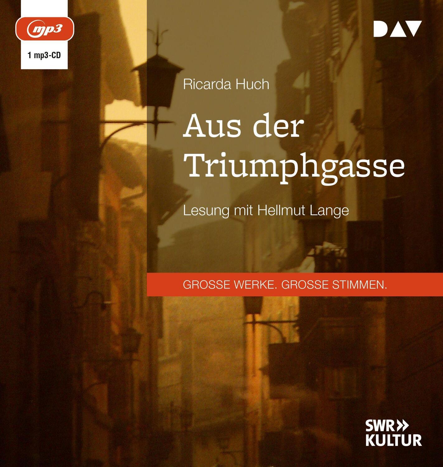 Cover: 9783742431714 | Aus der Triumphgasse | Lesung mit Hellmut Lange | Ricarda Huch | MP3